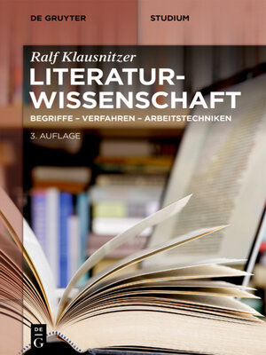 cover image of Literaturwissenschaft